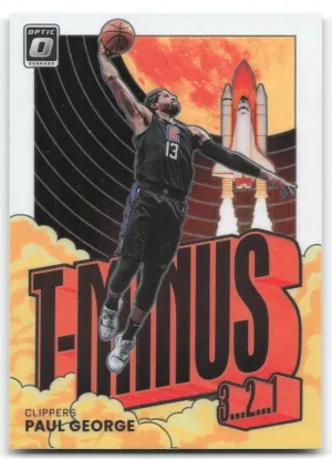 Paul George 2021-22 Donruss Optic T-Minus 3...2...1 Clippers