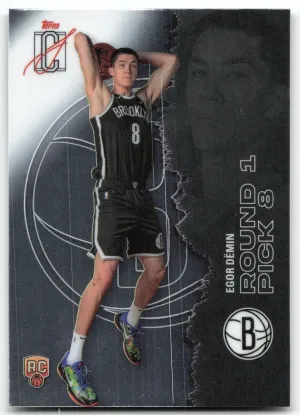 Egor Dëmin Rookie 2025-26 Topps Signature Class Chrome Brooklyn Nets