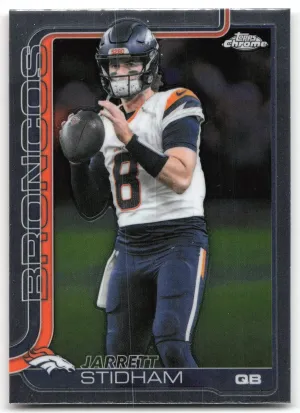 Jarrett Stidham 2025 Topps Chrome Denver Broncos