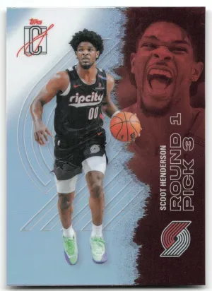 Scoot Henderson 2025-26 Topps Signature Class Chrome Refractors Trail Blazers