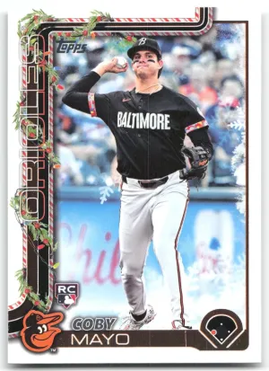 Coby Mayo Rookie 2025 Topps Holiday Baltimore Orioles