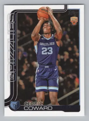 Cedric Coward Rookie 2025-26 Topps Memphis Grizzlies