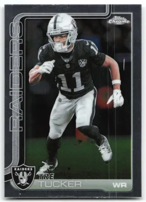 Tre Tucker 2025 Topps Chrome Las Vegas Raiders