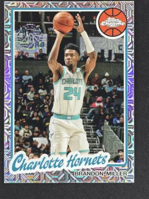 Brandon Miller 2025-26 Topps 1980-81 Topps Chrome Basketball Charlotte Hornets