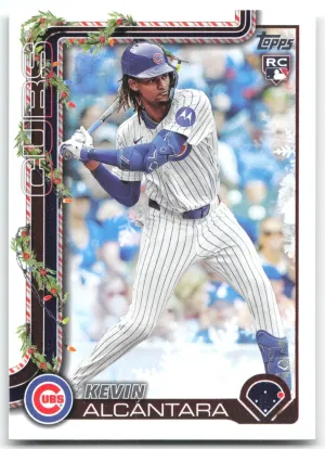 Kevin Alcántara Rookie 2025 Topps Holiday Chicago Cubs