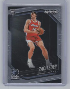 Zach Edey Rookie 2024-25 Panini Prizm Black Memphis Grizzlies