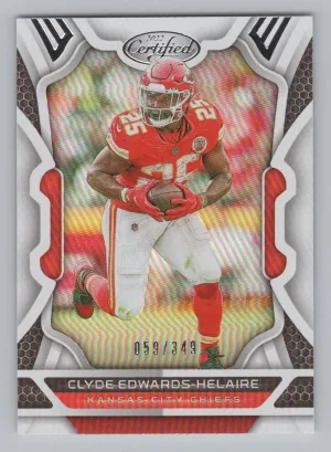 Clyde Edwards-Helaire 2022 Panini Certified Mirror #/349 Kansas City Chiefs