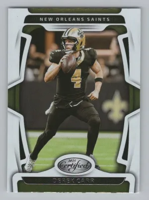 Derek Carr 2025 Panini Certified New Orleans Saints