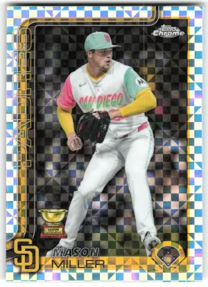 Mason Miller 2025 Topps Chrome Update X-Fractors San Diego Padres