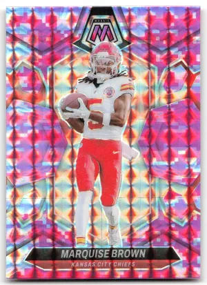 Marquise Brown 2024 Panini Mosaic Mosaic Camo Pink Chiefs