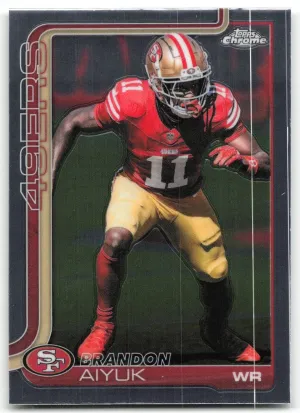 Brandon Aiyuk 2025 Topps Chrome San Francisco 49ers