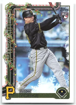 Nick Yorke Rookie 2025 Topps Holiday Pittsburgh Pirates