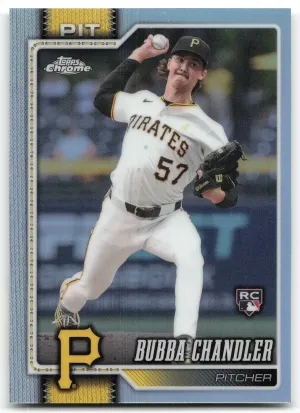 Bubba Chandler Rookie 2026 Topps Chrome Refractors Pittsburgh Pirates