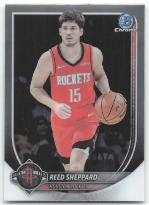Reed Sheppard 2025-26 Bowman Chrome Houston Rockets