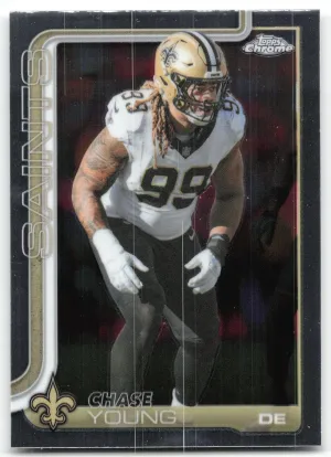 Chase Young 2025 Topps Chrome New Orleans Saints