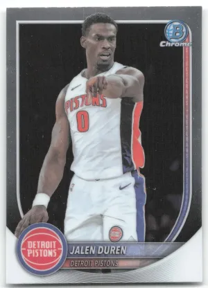 Jalen Duren 2025-26 Bowman Chrome Detroit Pistons