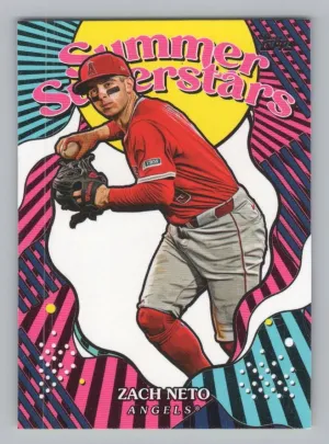 Zach Neto 2025 Topps Summer Superstars Los Angeles Angels