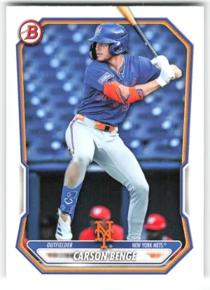 Carson Benge 2026 Bowman Prospects New York Mets