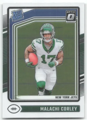 Malachi Corley Rookie 2024 Donruss Optic New York Jets