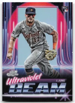 Jace Jung RC 2025 Topps Chrome Cosmic Ultraviolet Beam Tigers