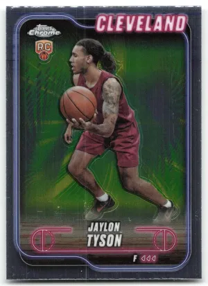 Jaylon Tyson RC 2024-25 Topps Chrome Cleveland Cavaliers