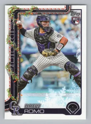 Drew Romo RC 2025 Topps Holiday Colorado Rockies