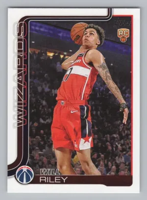 Will Riley Rookie 2025-26 Topps Washington Wizards