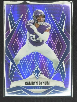 Camryn Bynum 2025 Panini Phoenix Purple Hyper Prizm #/249 Indianapolis Colts
