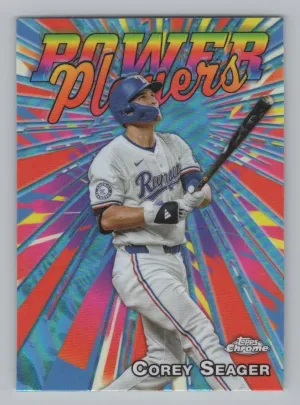 Corey Seager 2025 Topps Chrome Power Players Texas Rangers