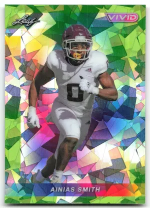 Ainias Smith 2024 Leaf Vivid Crystal Green #/4