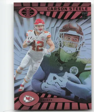 Carson Steele Rookie 2024 Panini Illusions Kansas City Chiefs