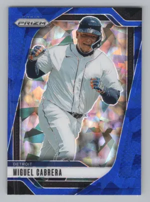 Miguel Cabrera 2025 Panini Prizm Blue Ice Prizms Detroit Tigers