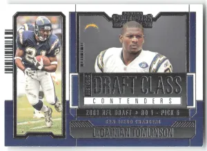 LaDainian Tomlinson 2023 Panini Contenders Historic Draft Class Contenders