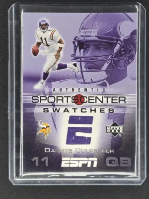 Daunte Culpepper 2005 Upper Deck ESPN SportsCenter Swatches Minnesota Vikings