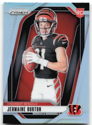 Jermaine Burton 2024 Panini Prizm Rookie Variations Silver Prizm Bengals