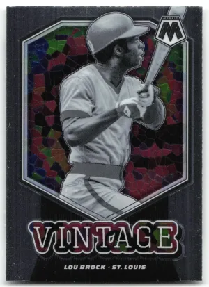 Lou Brock 2021 Panini Mosaic Vintage Cardinals