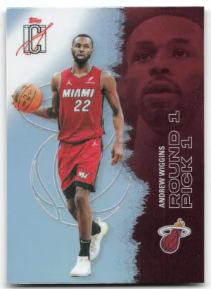 Andrew Wiggins 2025-26 Topps Signature Class Chrome Refractors Miami Heat