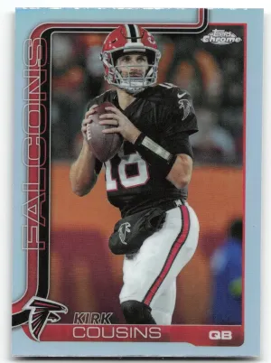 Kirk Cousins 2025 Topps Chrome Refractor Atlanta Falcons