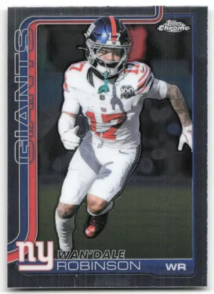 Wan'Dale Robinson 2025 Topps Chrome New York Giants