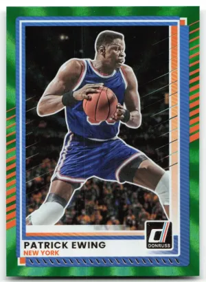 Patrick Ewing 2025-26 Donruss Holo Green Laser New York Knicks