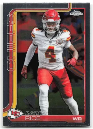 Rashee Rice 2025 Topps Chrome Kansas City Chiefs