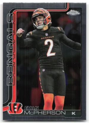 Evan McPherson 2025 Topps Chrome Bengals