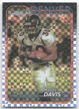 Terrell Davis 2024 Topps Chrome X-Fractor Denver Broncos