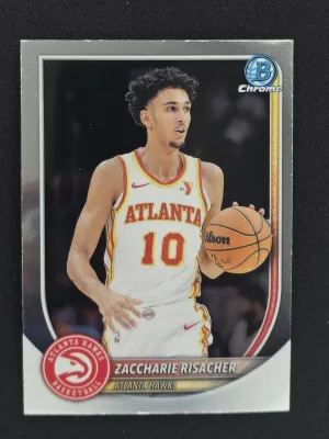 Zaccharie Risacher 2025-26 Bowman Chrome Atlanta Hawks