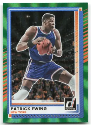 Patrick Ewing 2025-26 Donruss Holo Green Laser New York Knicks