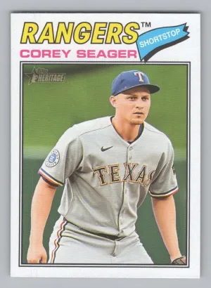 Corey Seager 2026 Topps Heritage Texas Rangers