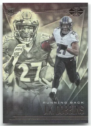 J.K. Dobbins Rookie 2020 Panini Illusions Baltimore Ravens