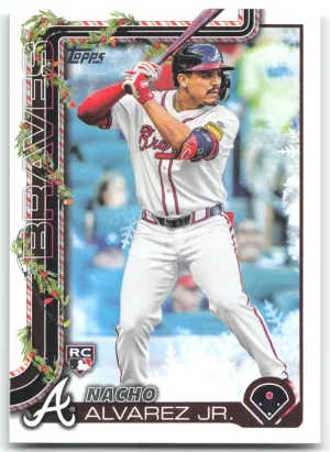 Nacho Alvarez Jr. Rookie 2025 Topps Holiday Atlanta Braves