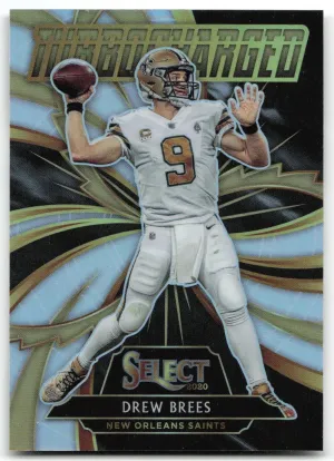 Drew Brees 2020 Panini Select Turbocharged Prizm New Orleans Saints