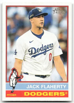 Jack Flaherty 2025 Topps Heritage Los Angeles Dodgers